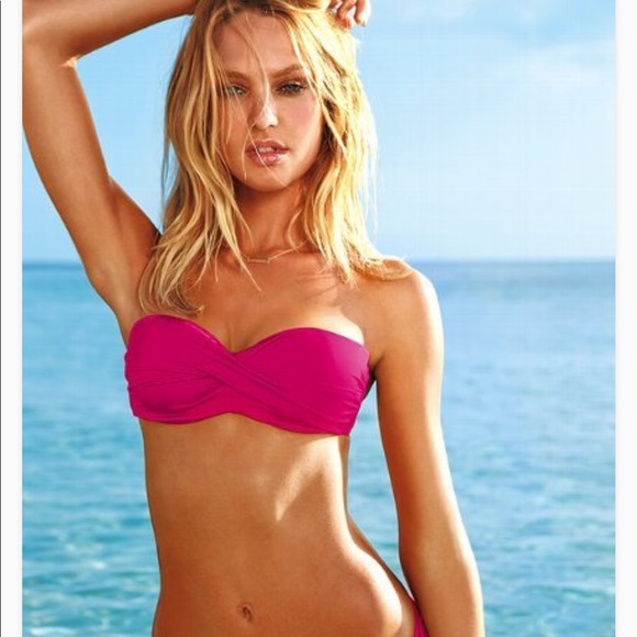 push up bandeau swim top